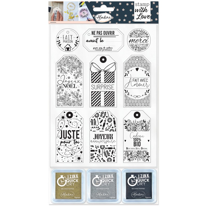 STAMP WITH LOVE ETIQUETTES CADEAUX STAMP WITH LOVE ETIQUETTES CADEAUX