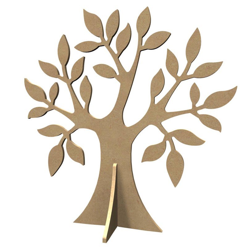 Arbre pommier avec pied en bois à décorer Arbre pommier avec pied en bois à décorer