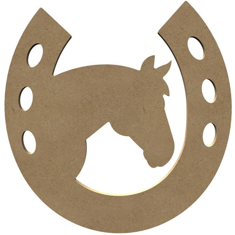 Fer à cheval en bois à décorer Fer à cheval en bois à décorer