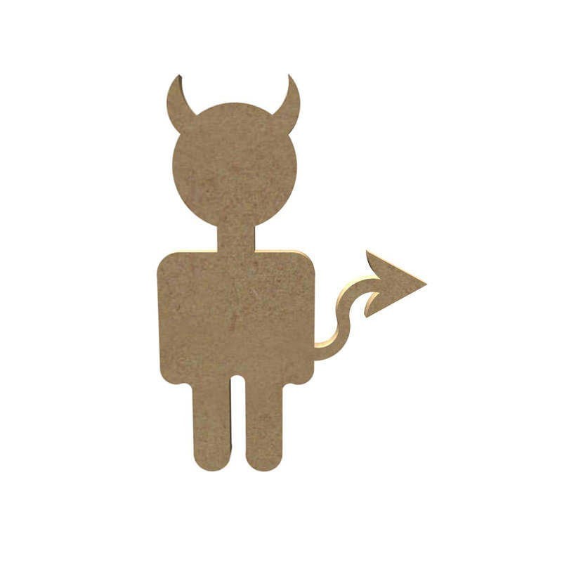 Diable en bois à décorer Diable en bois à décorer