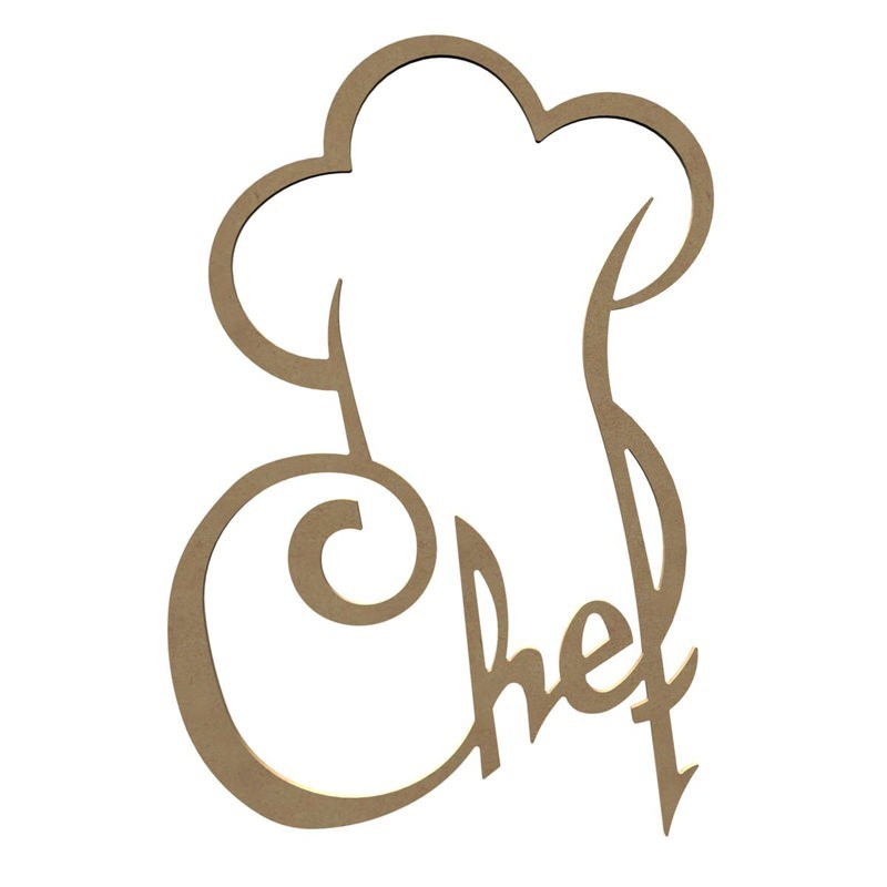 Toque du chef en bois à décorer Toque du chef en bois à décorer