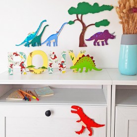 Petit T-rex en bois à décorer