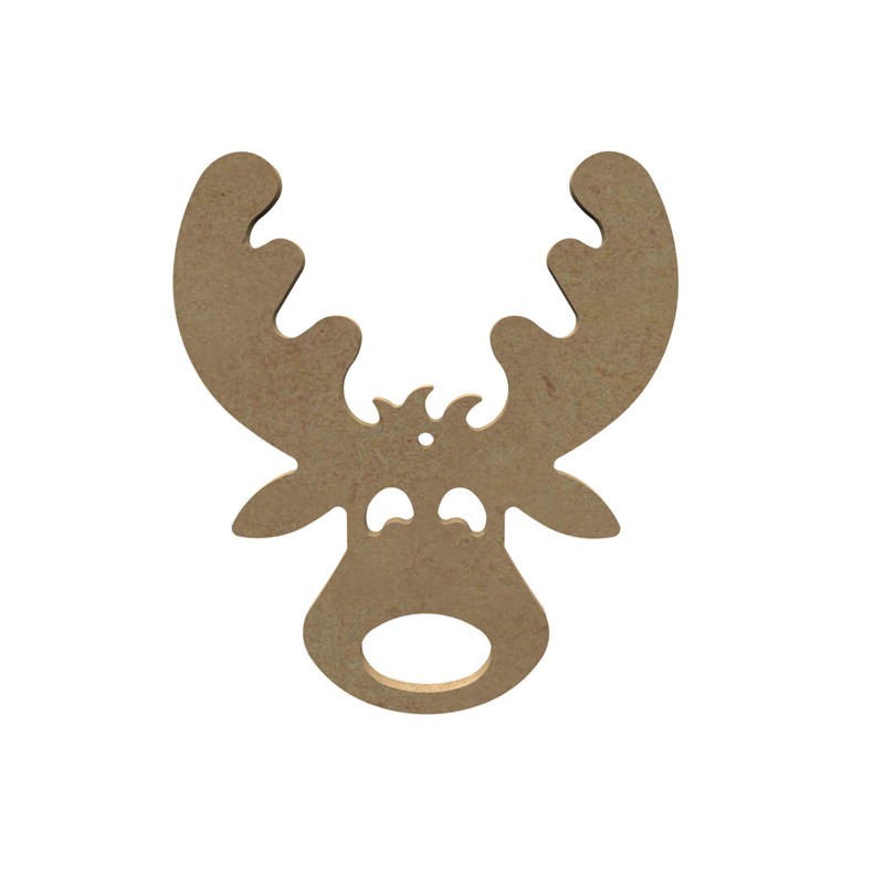 Caribou mignon ajouré en bois à décorer Caribou mignon ajouré en bois à décorer