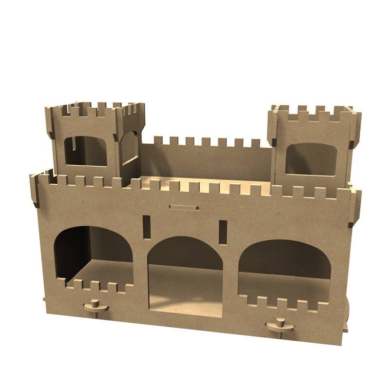 Château-fort en bois à décorer Château-fort en bois à décorer