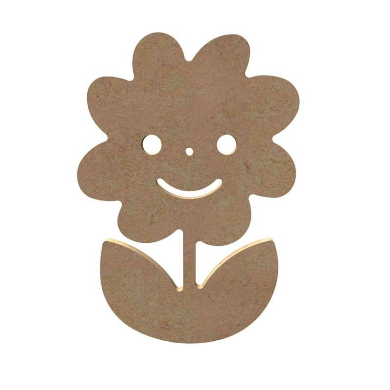 Marguerite sourire en bois à décorer Marguerite sourire en bois à décorer