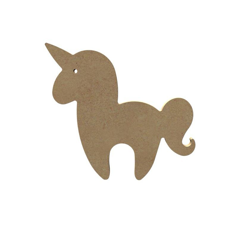 Licorne toon en bois à décorer Licorne toon en bois à décorer