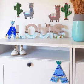 Cactus en bois à décorer