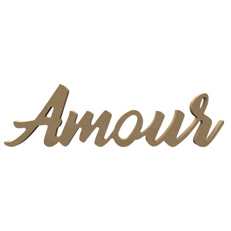 Mot décoratif Amour en bois Mot décoratif Amour en bois