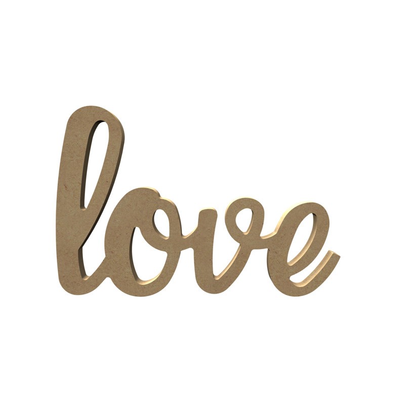 Love mot à poser en bois à décorer Love mot à poser en bois à décorer