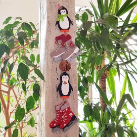 Pingouin percé en bois à décorer