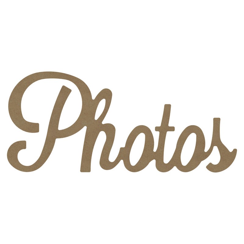 Mot décoratif Photos en bois à décorer Mot décoratif Photos en bois à décorer