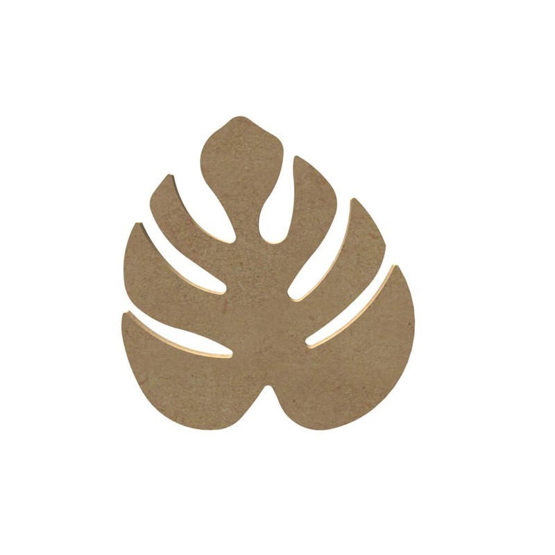 Feuille de philodendron en bois à décorer Feuille de philodendron en bois à décorer