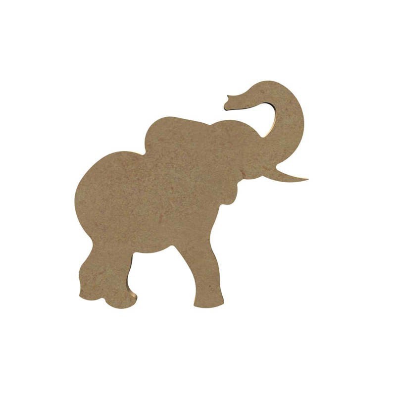 Eléphant heureux en bois à décorer Eléphant heureux en bois à décorer