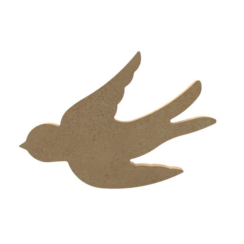 Hirondelle en bois à décorer Hirondelle en bois à décorer