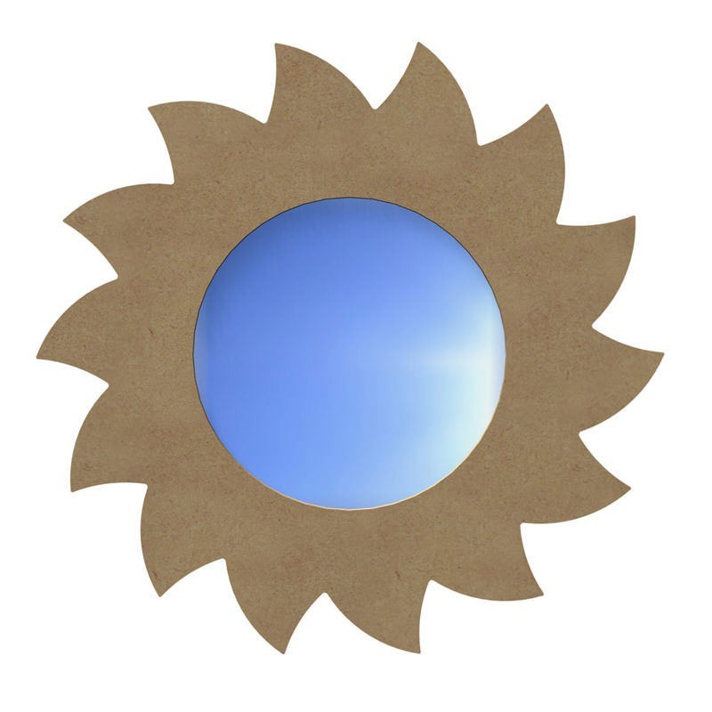 Miroir soleil rond en bois à décorer Miroir soleil rond en bois à décorer