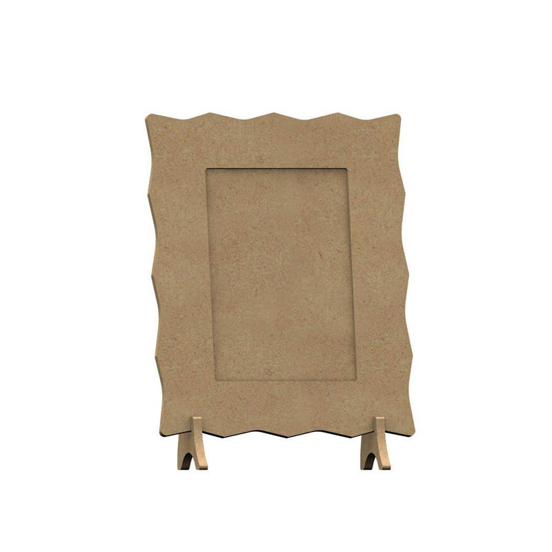 Cadre photo dentelle avec pieds en bois à décorer Cadre photo dentelle avec pieds en bois à décorer
