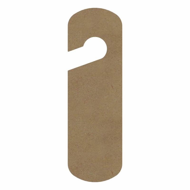 Plaque poignée de porte en bois à décorer Plaque poignée de porte en bois à décorer