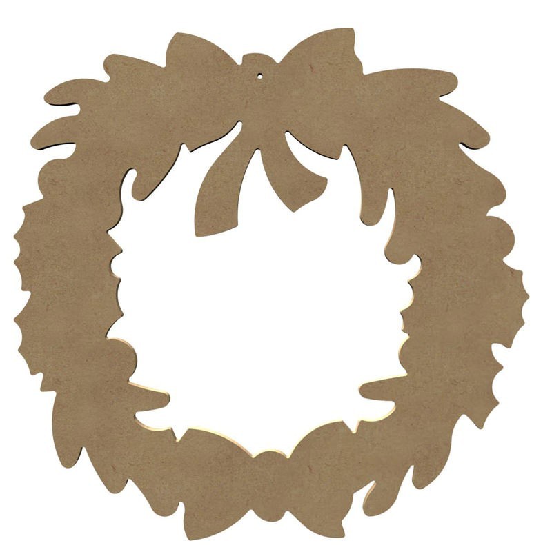 Couronne de porte en bois à décorer Couronne de porte en bois à décorer