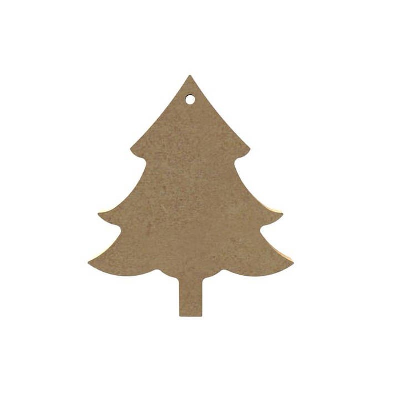 Sapin à suspendre avec pied en bois à décorer Sapin à suspendre avec pied en bois à décorer