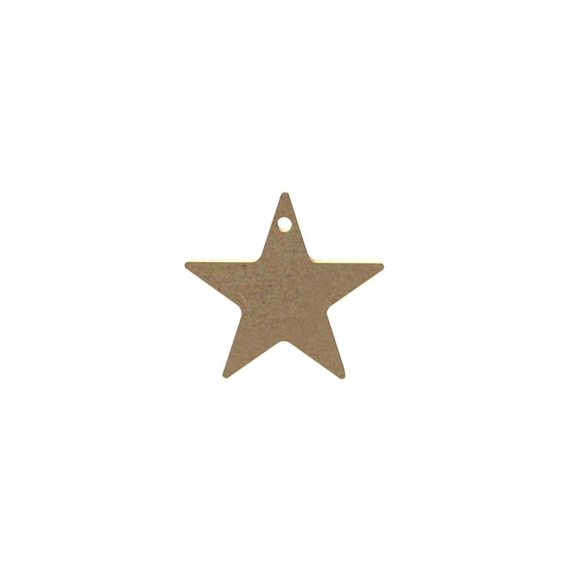 Petite étoile percée en bois à décorer