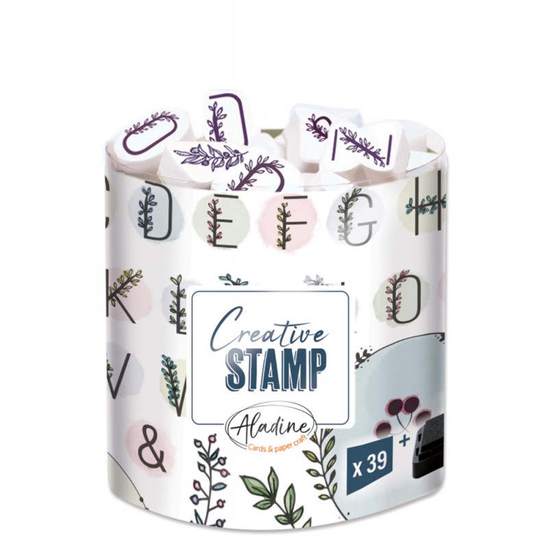 Coffret tampons mousse alphabet Coffret tampons mousse alphabet
