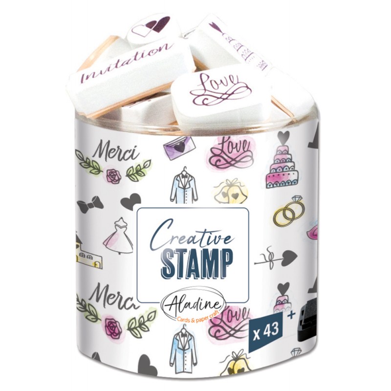 COFFRET TAMPONS MOUSSE MARIAGE COFFRET TAMPONS MOUSSE MARIAGE