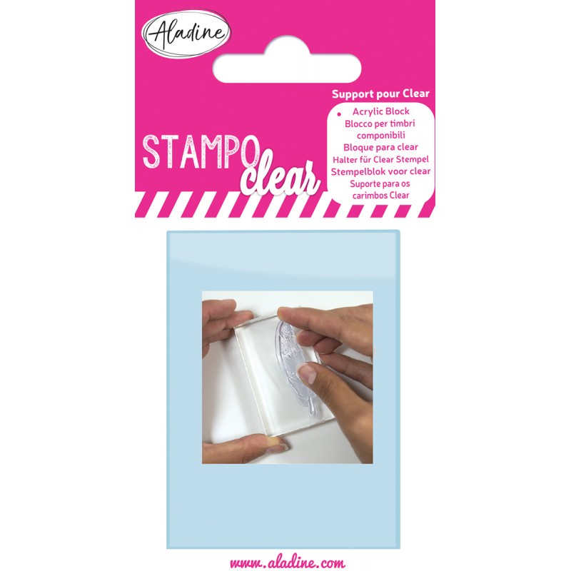 Support pour tampon transparent rectangle - Stampo Clear Support pour tampon transparent rectangle - Stampo Clear
