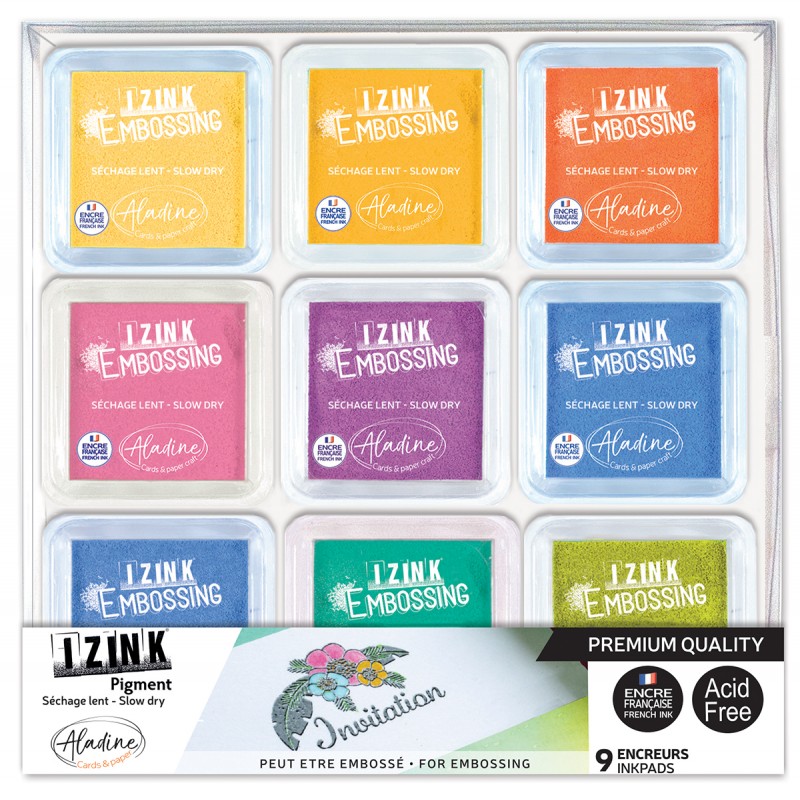 Set encreurs embossing - Izink Set encreurs embossing - Izink