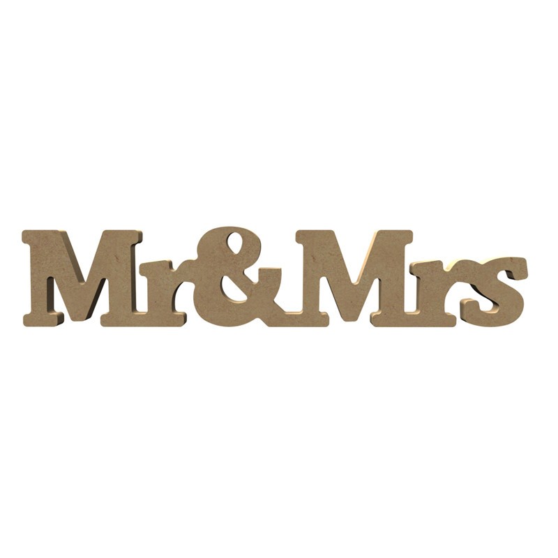 Mr & Mrs MOT A POSER EN BOIS A DECORER Mr & Mrs MOT A POSER EN BOIS A DECORER