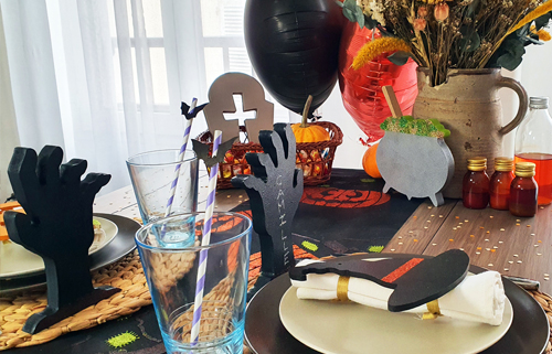 magnifique table diy halloween a faire soi meme