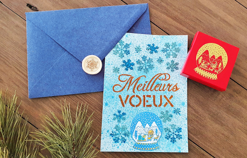 carte pochoir deco noel meilleurs voeux