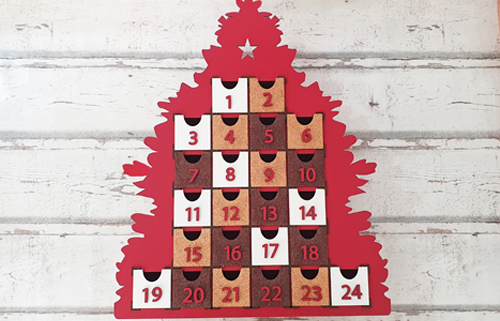 comment faire un calendrier de l'avent en bois a peindre