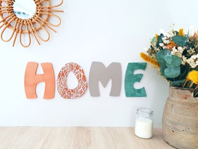 Lettres en bois à décorer