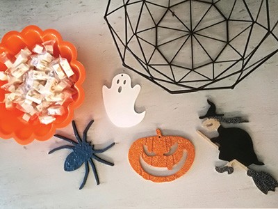 Support bois déco Halloween